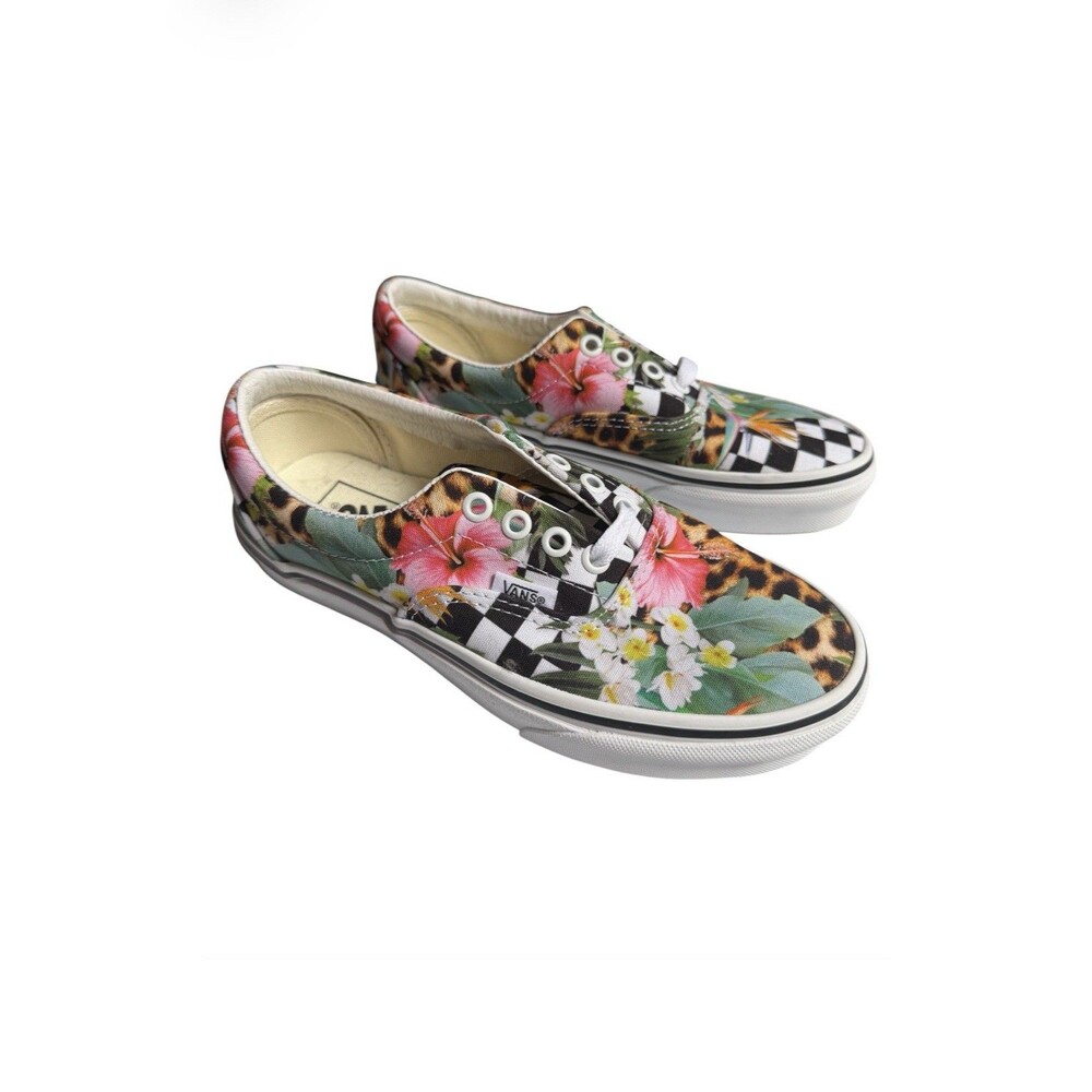 VANS Era Tropical Animal Checker Print Sneakers Shoes Men’s Sz 4.5 Women’s Sz 6